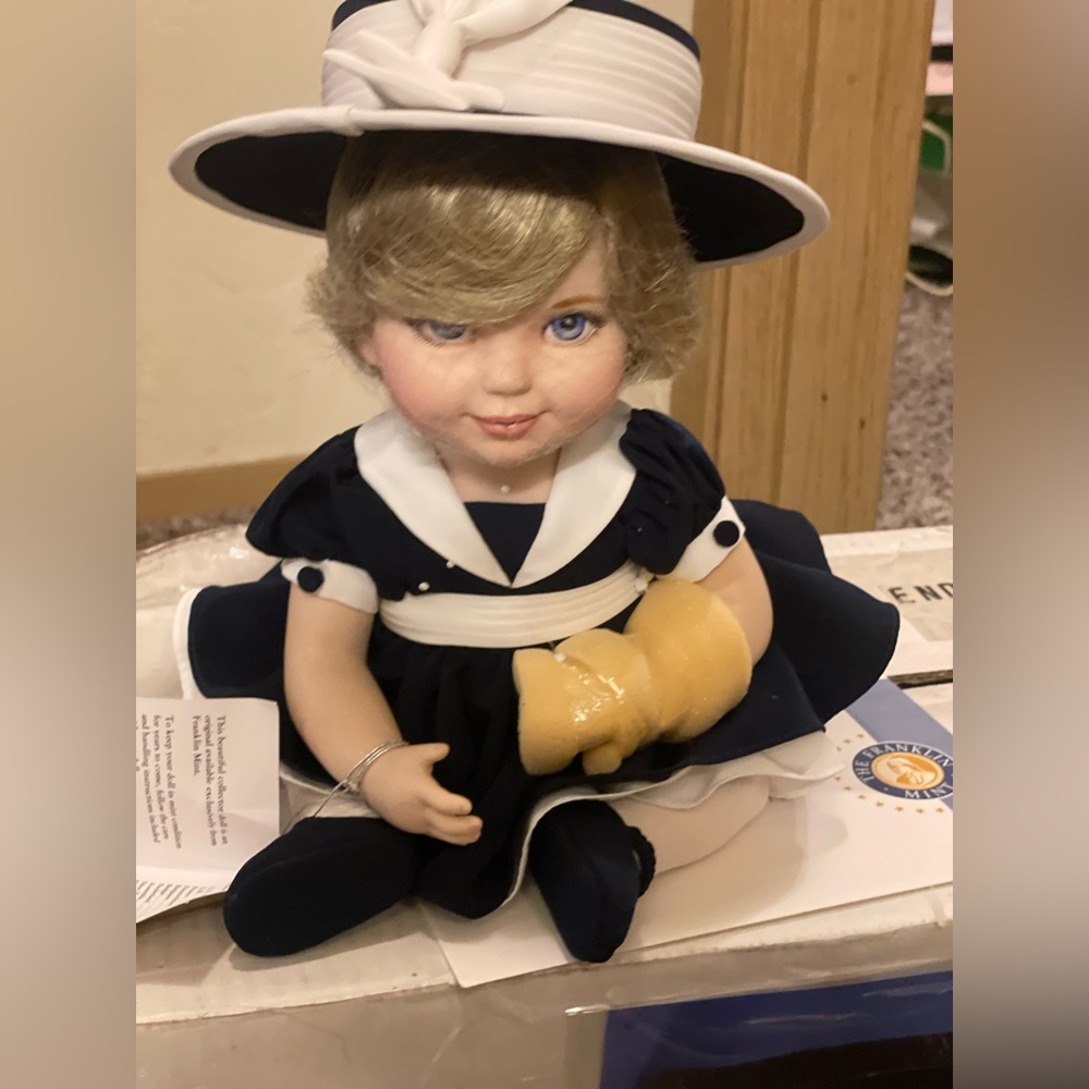 Collectible vintage baby Princess Diana doll
